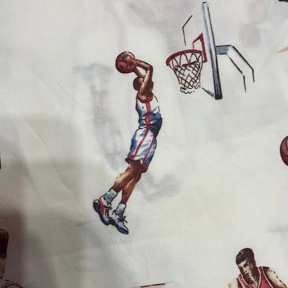 Twin size basketball theme custom duvet cover with two standard shams